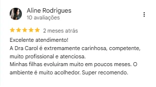 Depoimento de Aline Rodrigues sobre a Carol Furlan.