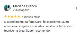 Depoimento de Mariana Branco sobre a Carol Furlan.